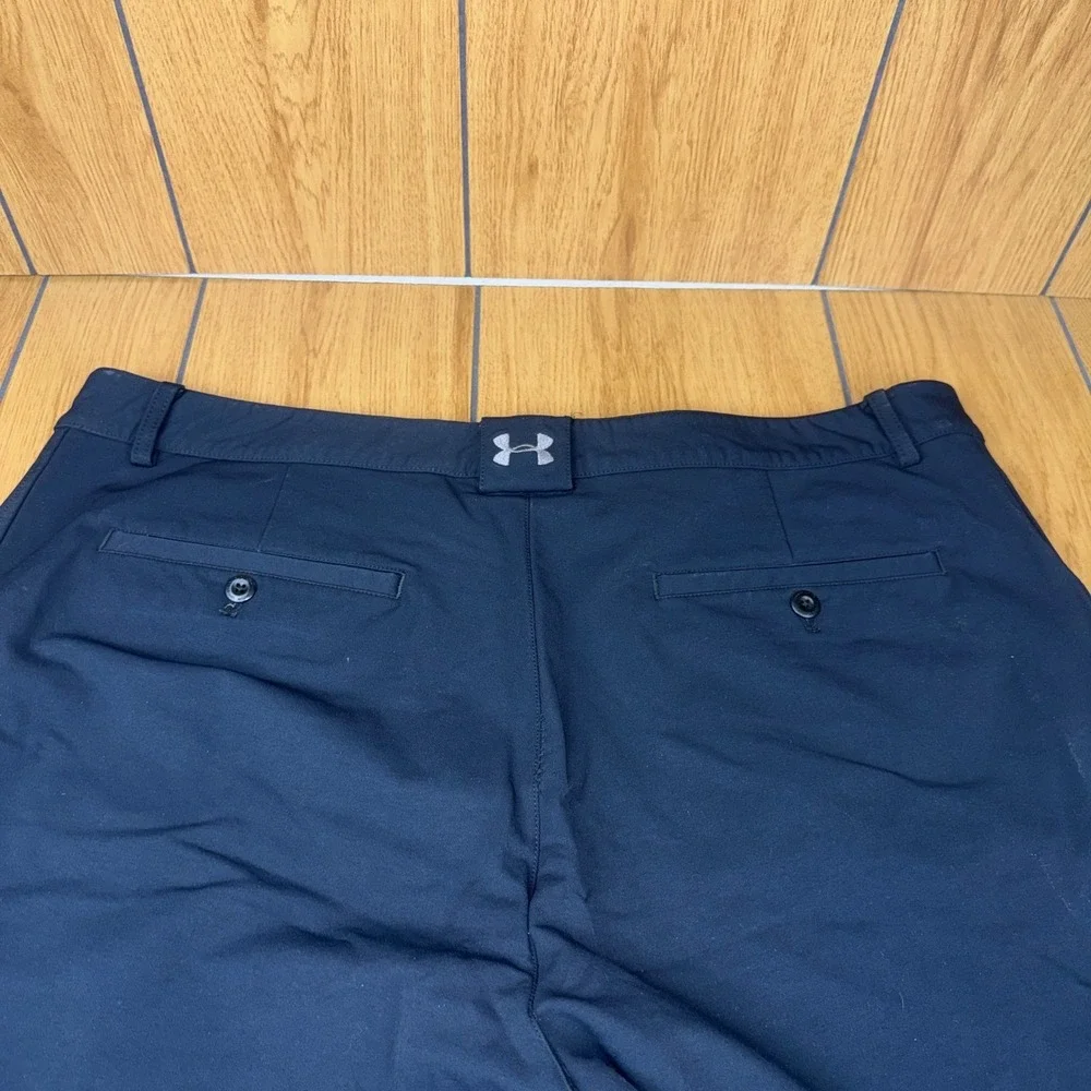 Under Armour ColdGear Golf Pants Mens‎ 40x32 Black Nylon Stretch Performance